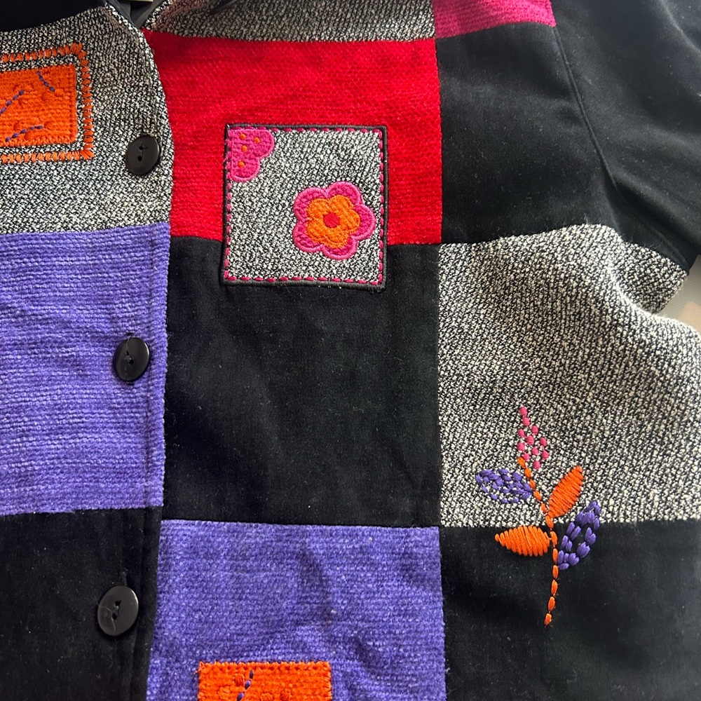 90s Koret Multicolor Patchwork Men's Jacket - image 6